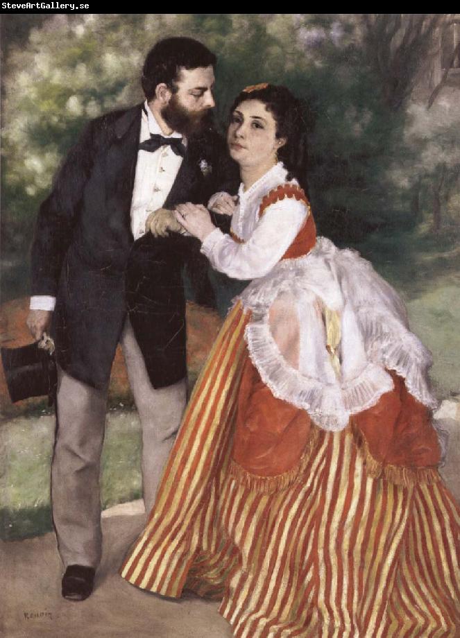 Pierre-Auguste Renoir Alfred Sisley and His wife